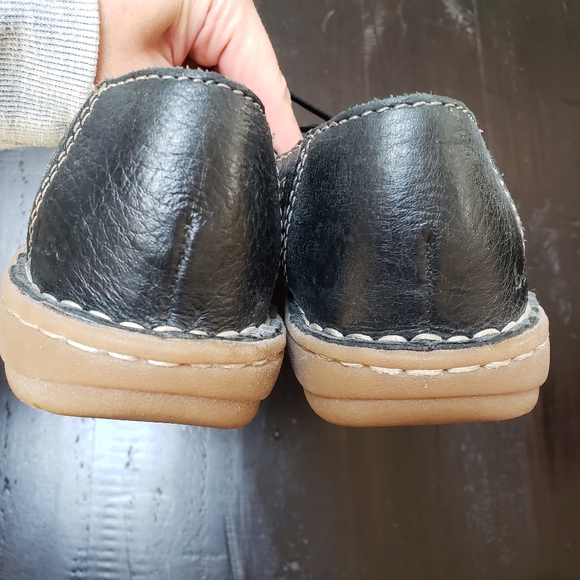 SALE! Like New BOC Black Leather Mary Jane Loafers Sandals Size 7.5 - Picture 6 of 11